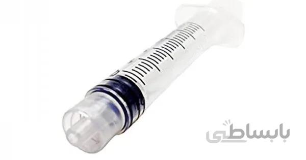 سرنگ ۳ سی سی لوئرلاک سه تیکه با سرسوزن ۲۲ سوپا