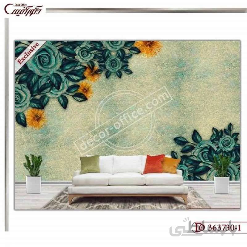 پوستر دیواری گل سه بعدی 730-1 ا 3D Flower Wall Poster 730-1