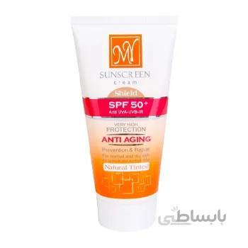ضد آفتاب SPF50+ کم رنگ 50ML مای
