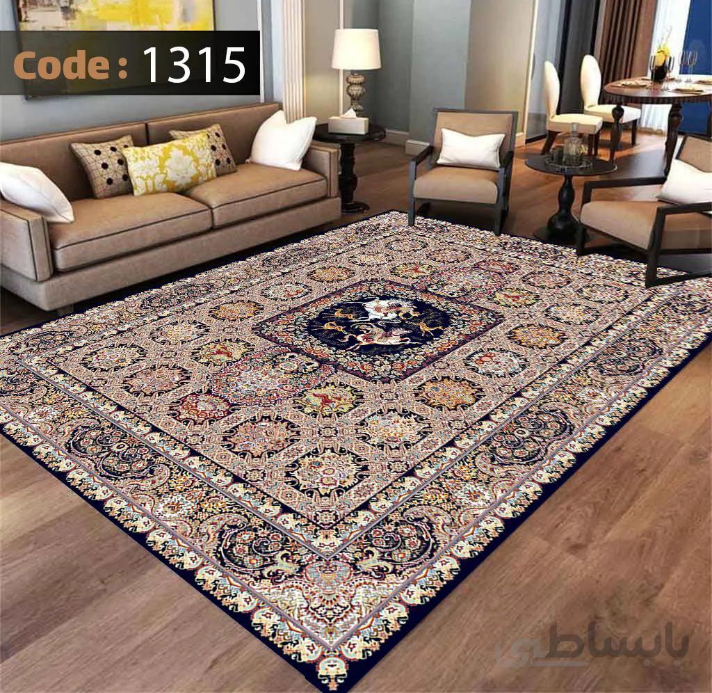 روفرشی طرح باغ ارم زمینه مشکی