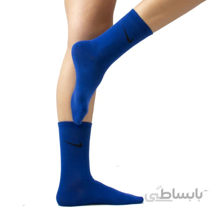 جوراب ساقدار اسپرت نایک آبی آپتیمیست