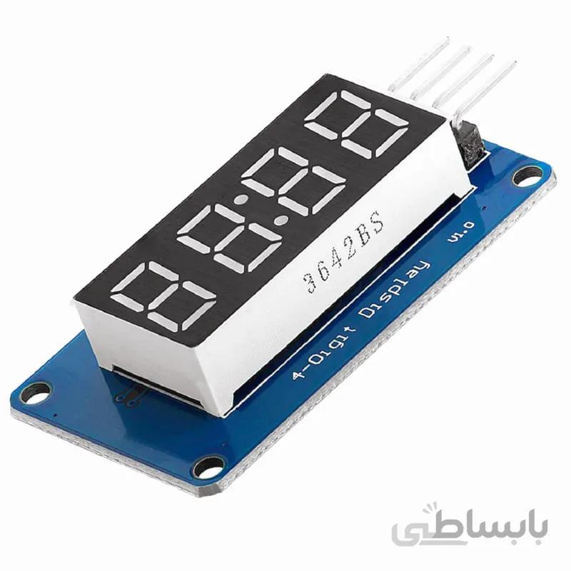 ماژول سون سگمنت 4 رقمی با درایور TM1637