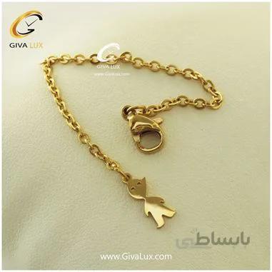 آویز ساعت مدل ادمک طلایی