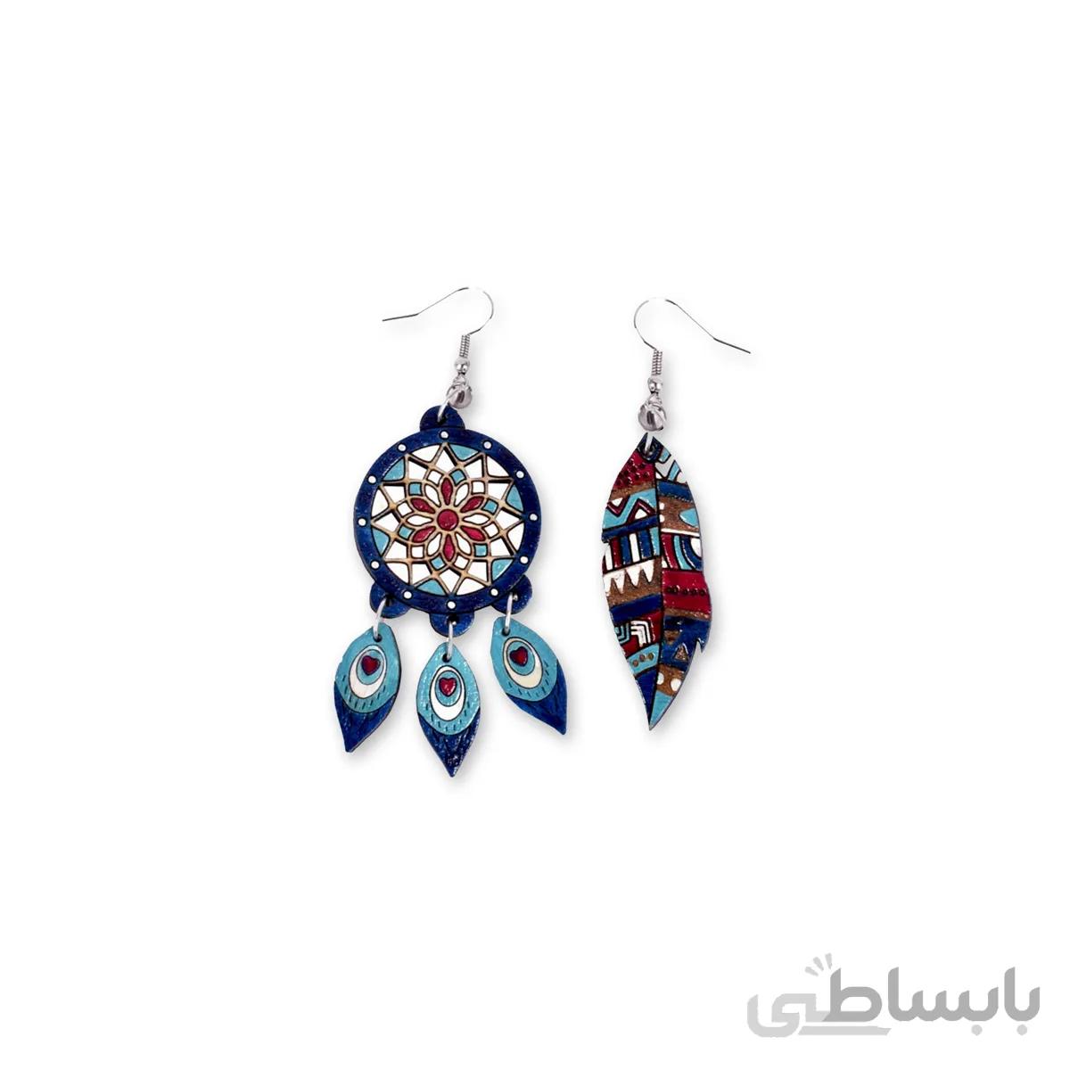 گوشواره چوبی طرح دریم کچر