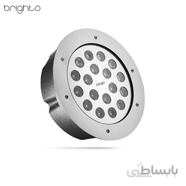 چراغ استخری گرد 3*18 وات فول RGB ارتقا صنعت رشد