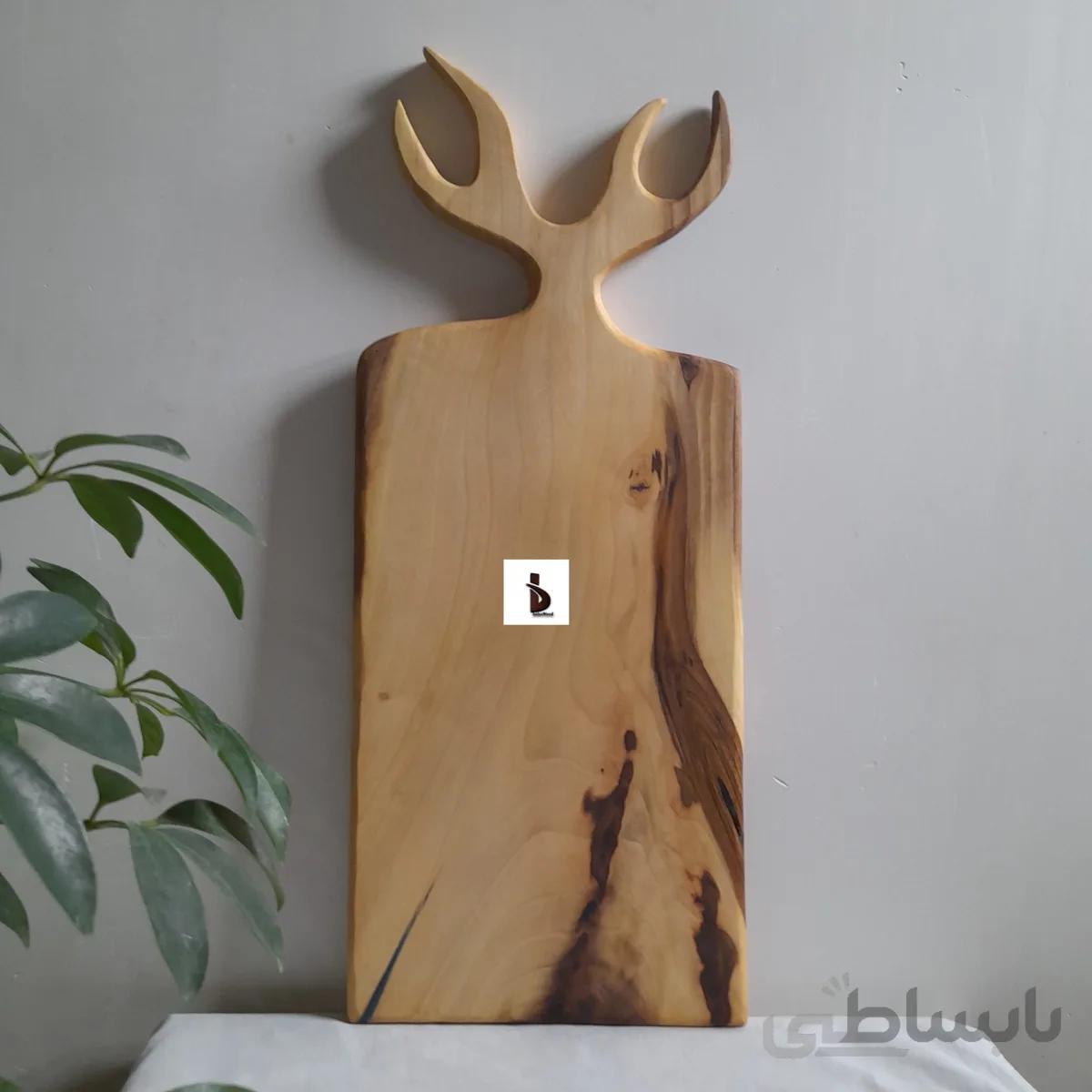 زیباترین تخته سرو شاخ گوزن چوب گردو