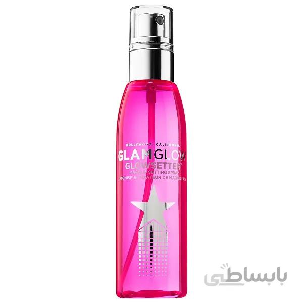 اسپری فیکساتور آرایش گلم گلو GlamGlow مدل Glowsetter حجم ۱۱۰ میل | شاداب کننده و مات کننده ا GlamGlow Glowsetter Makeup Setting Spray 110ml
