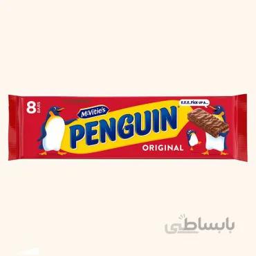 بیسکویت شکلاتی مک ویتیز مدل پنگوئن با کرم شکلاتی 8 عددی