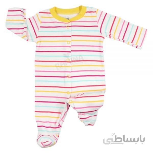 سرهمی جوراب دار دخترانه سایز 0 تا 1 ماه ماماز پاپاز Mamas papas