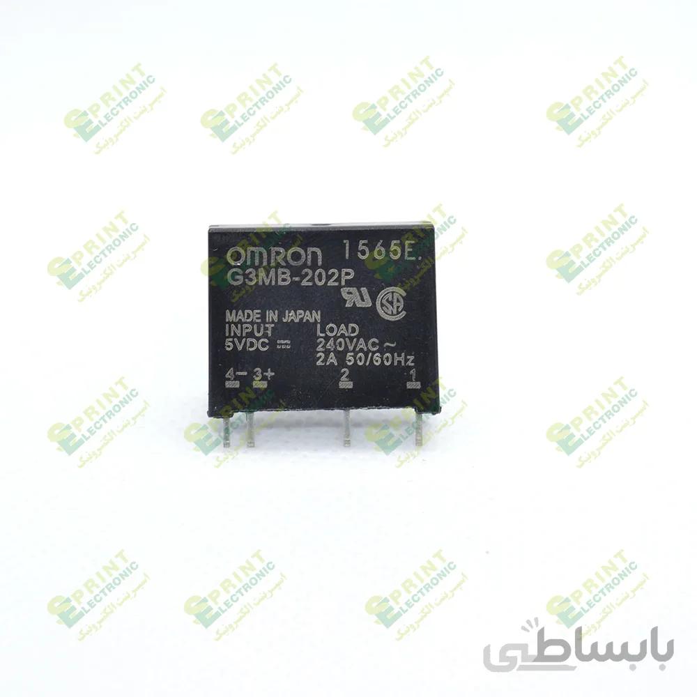 رله الکترونیکی 5 ولت SSR روبردی 4 پایه تک فاز 2 آمپر DC/AC