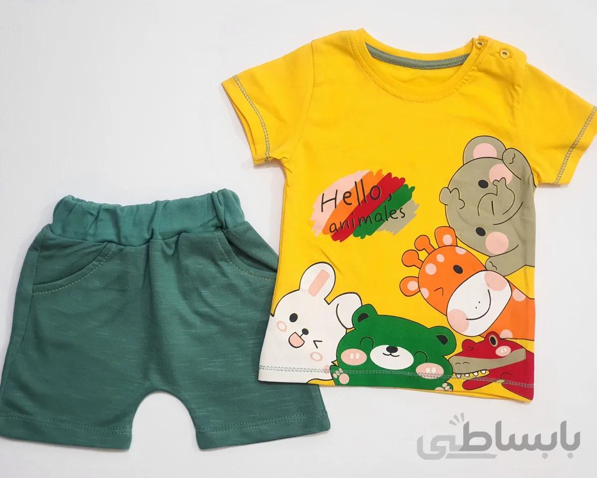 تیشرت و شلوارک حیوانات ببک