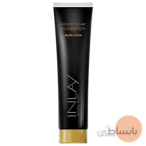 کرم پودر مات کننده اینلی مدل کرم وانیلی شماره 12 ا Inlay natural cover foundation Vanilla-Cream NO.12