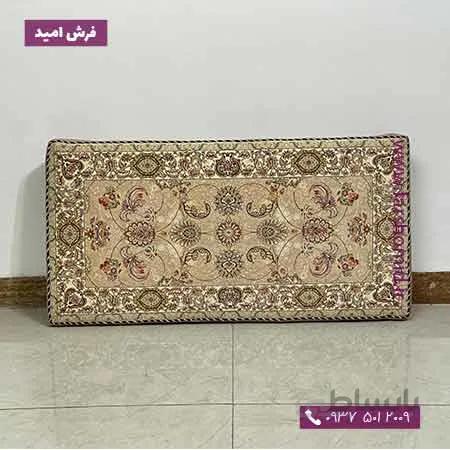 یک جفت پشتی ابری 50 در 100 طرح افشان سلطنتی کرم صدفی 1500 شانه خاطره کویر