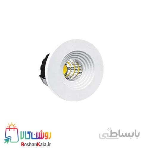 چراغ توکار چشمی ۳ وات دایره ای پارس شعاع توس