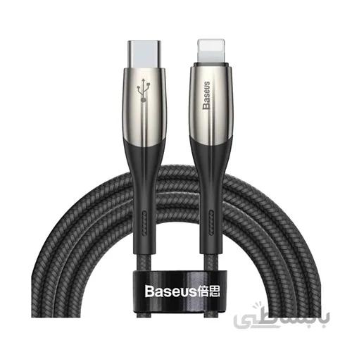 کابل تبدیل USB-C به لایتنینگ باسئوس مدل CATLSP-01 طول 1 متر ا Baseus Horizontal Data Cable Type-C to iP PD 18W CATLSP-01