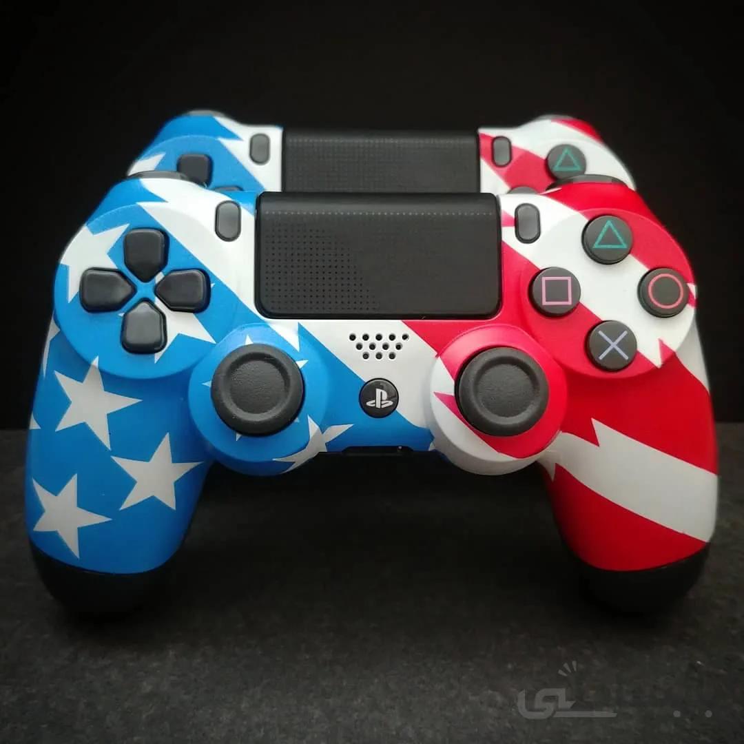 دسته بازی مدل DualShock 4 کاستوم USA FLAG