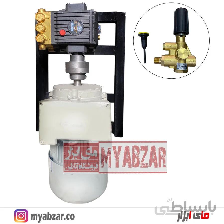 کارواش صنعتی تک فاز 100 بار اینترپمپ با الکتروژن ایران