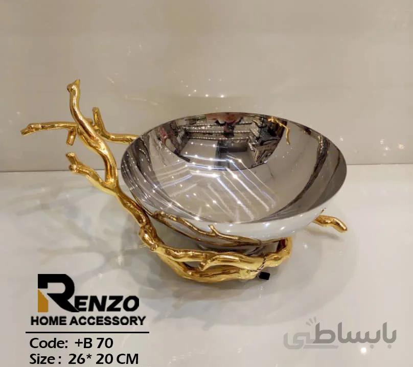 میوه خوری طرح شاخ گوزنی طلایی