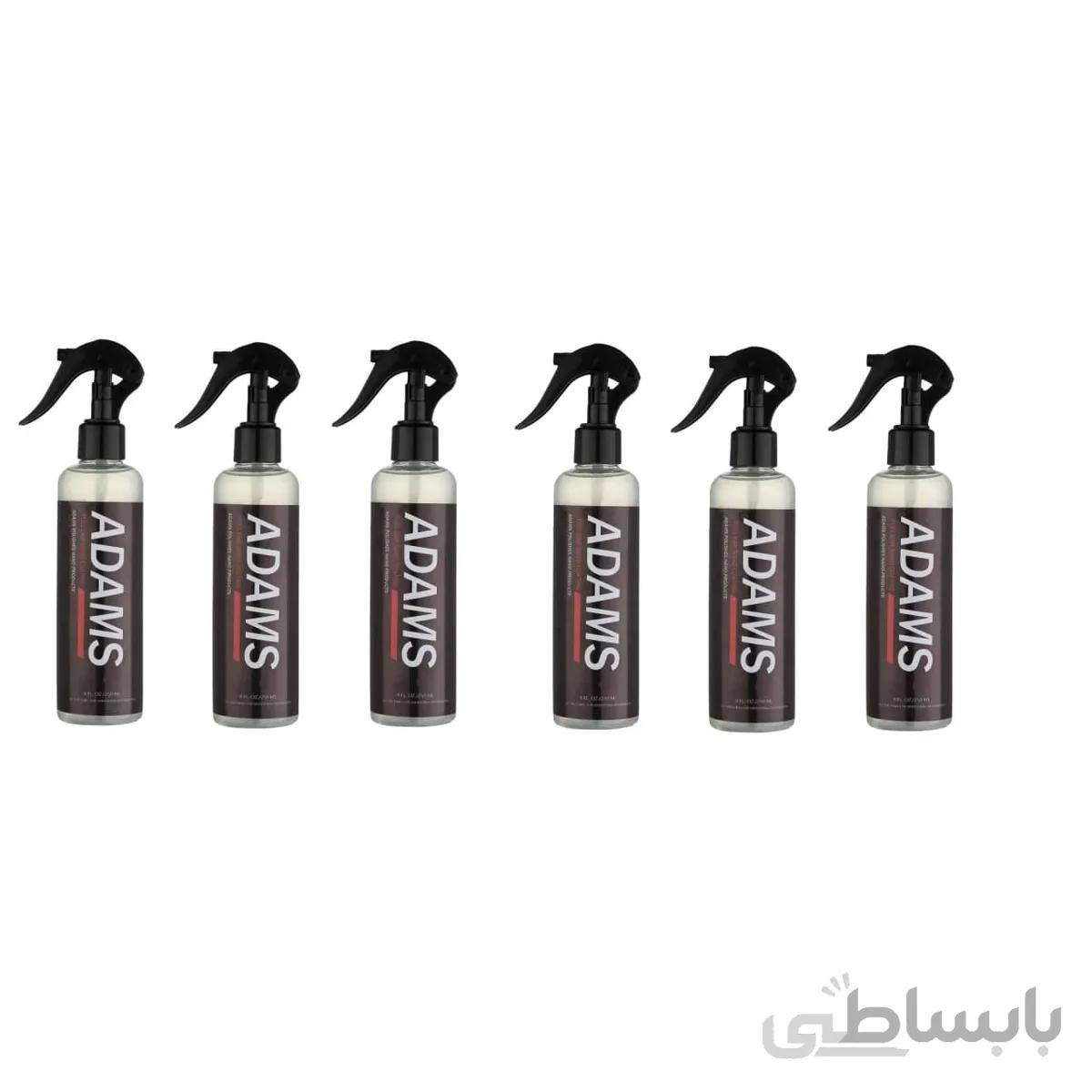 اسپری نانو سرامیک و فوق آبگریز بدنه خودرو آدامز مدل MIRACLE حجم 250 میلی لیتر بسته 6 عددی