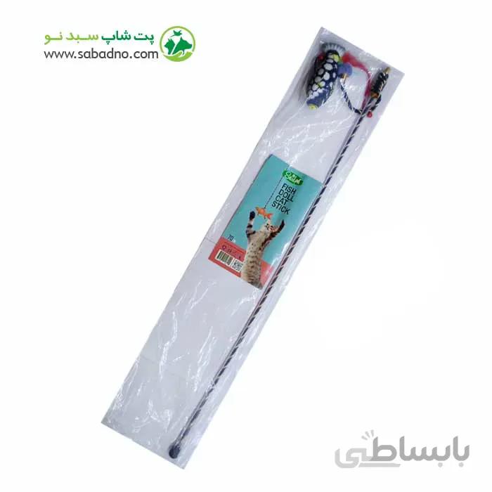 چوب اسباب بازی گربه سویل پت طرح عروسک ماهی 70 سانت