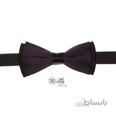 پاپیون سری نینو - بچگانه (بادمجانی مات و سیاه)