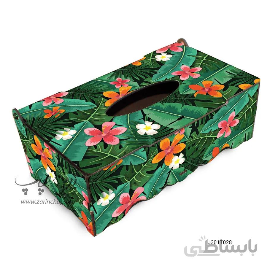 جعبه دستمال کاغذی MDF با طرح مدل J301T028