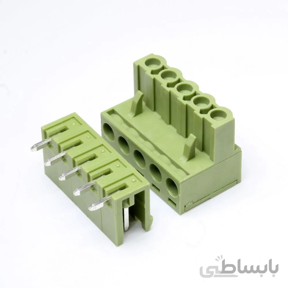 کانکتور فونیکس 5 پین رایت انگل | PHOENIX 5 PIN RA