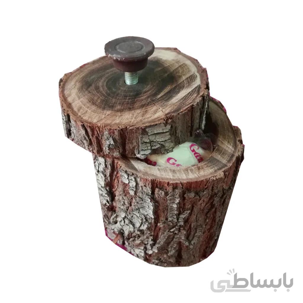 قندان چوبی روستیك مدل توسون