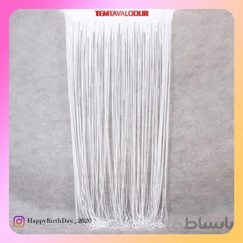 پرده متالایز سفید