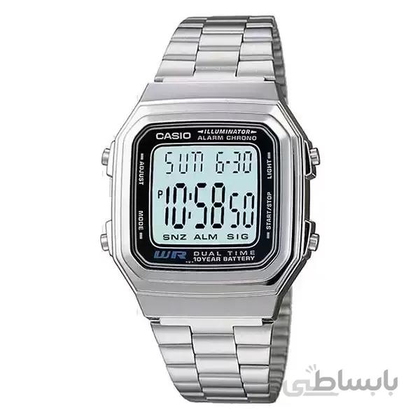 ساعت مچی کاسیوcasio A178WA-1A ا ساعت مچی کاسیوcasio A178WA-1A