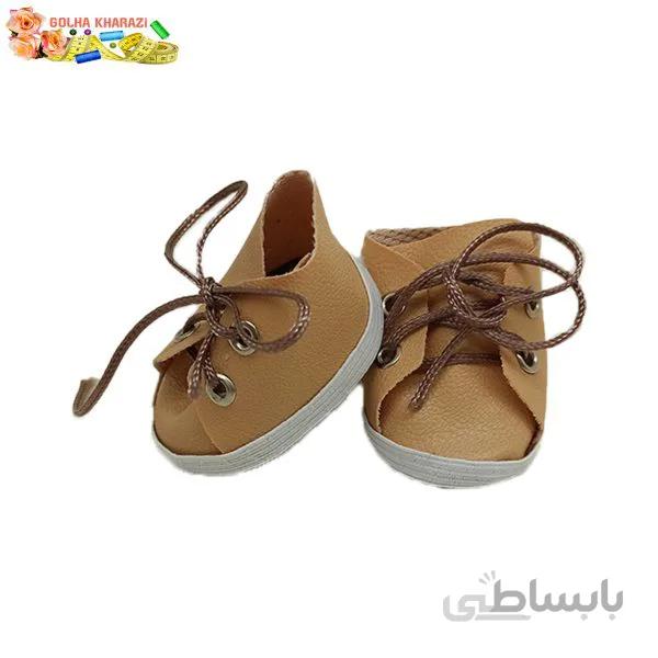 کفش عروسک چرمی کد 7665K