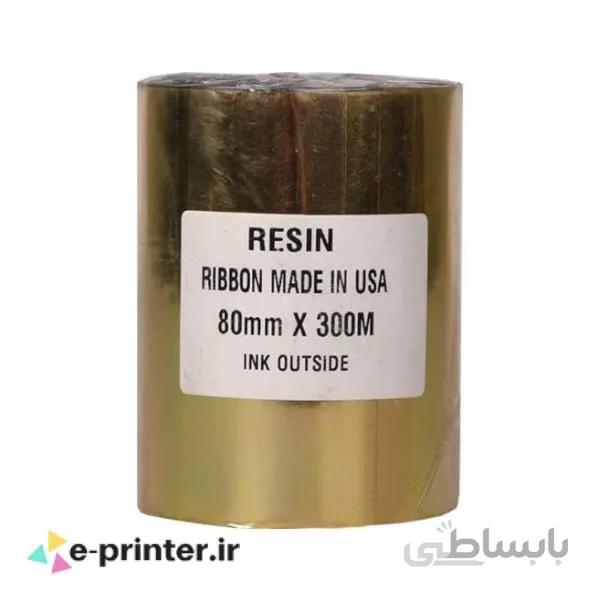 ریبون چاپ لیبل پرینتر Resin 80mm*300m