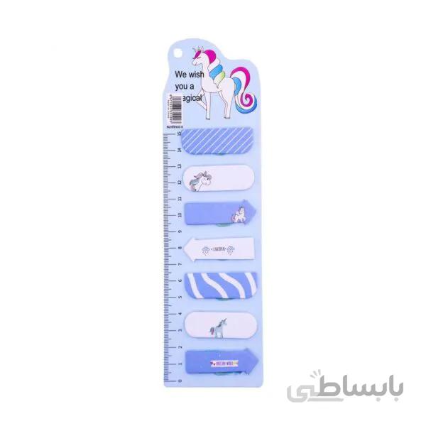 استیک نوت طرح یونیکورن آبی