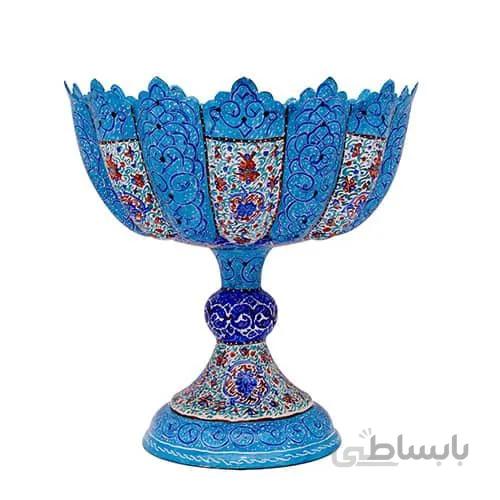 میوه خوری پایه دار میناکاری 25 سانتی
