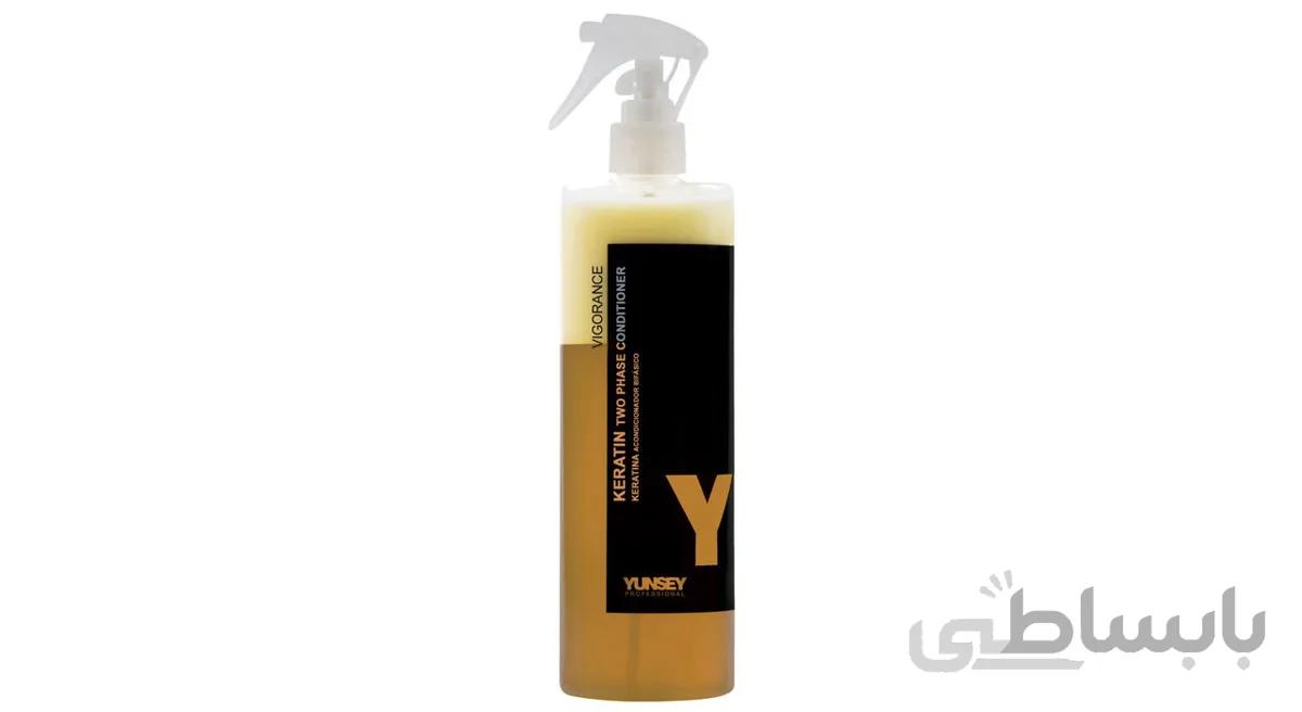 اسپری دوفاز گلد 500 میل یانسی ا TWO PHASE CONDITIONER 24K KERATINE YUNSEY