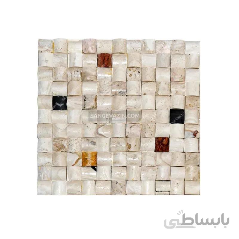 سنگ آنتیک نیم گرد کرم