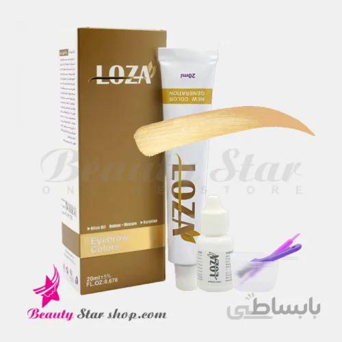 کیت رنگ ابرو بلوند خیلی روشن شماره 9 LOZA حجم 20 میلی لیتر