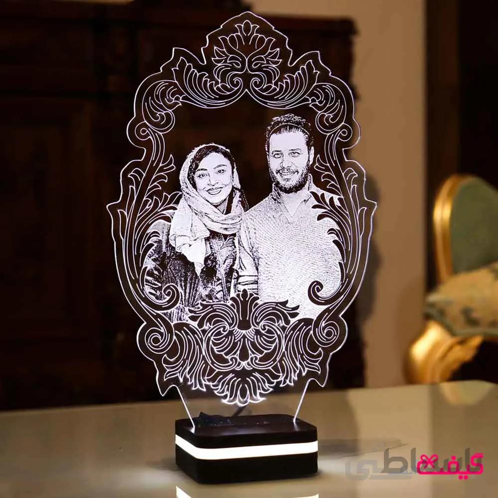 چراغ خواب اختصاصی (بالبینگ) مدل تاج (پایه تک رنگ(سفید))