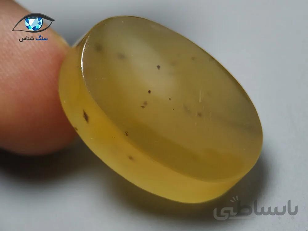 عقیق زرد طبیعی درشت زیبا 5.3 گرم