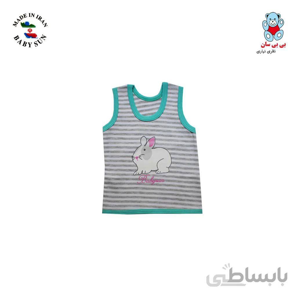 زیرپوش رکابی نوزادی بی بی سان طرح خرگوش