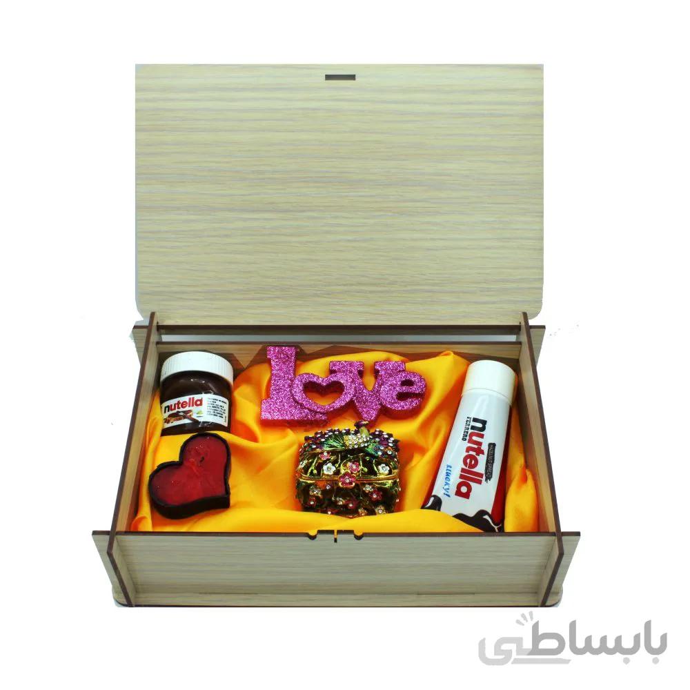 هدیه زنانه پک جعبه جواهر طاووس طرح عشق