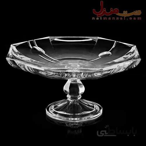 شیرینی خوری پایه دار کریستال ایرنا طرح برلین