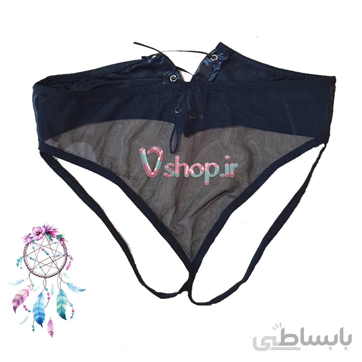 شورت زنانه پشتباز بندی