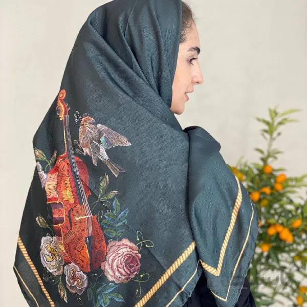 روسری طرح آوای پرنده کد:(bird01)
