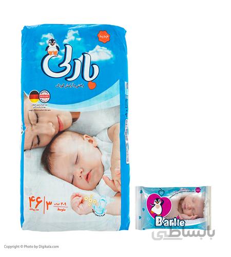 پوشک بچه Barlie سایز 3، 46 عددی