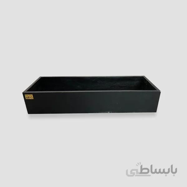 گلدان فایبراستون مکعب مستطیل باکس 50 سانت
