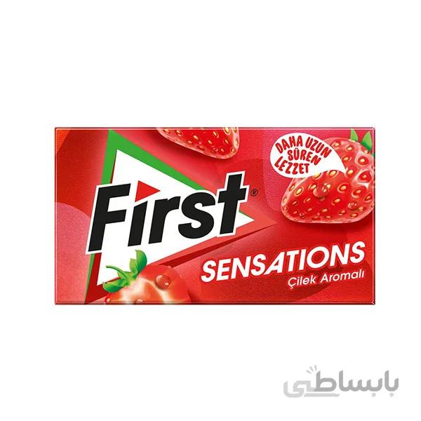 آدامس فرست Sensations cilek aromali بسته 14 عددی