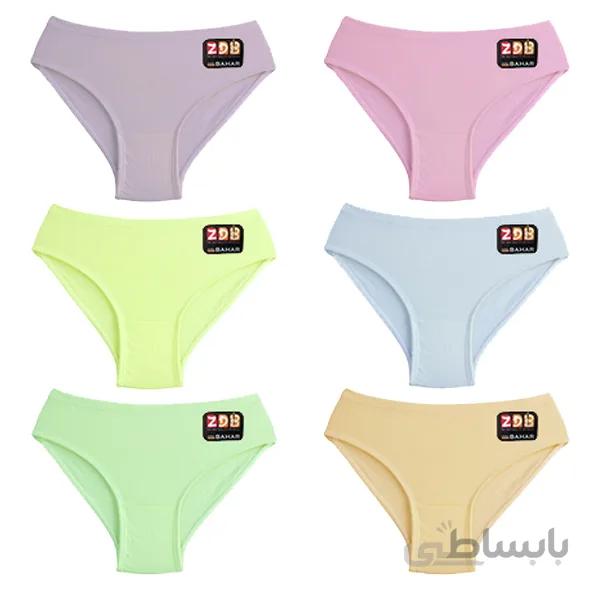 پک 6 تایی شورت نخی ضد حساسیت زنانه کد zp45.3