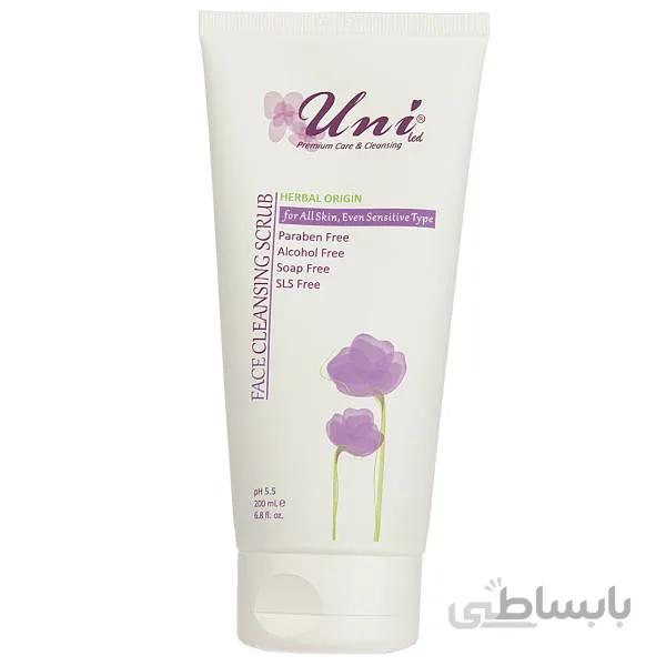 ژل لایه بردار صورت یونی لد سری Herbal Skin مدل All Skin حجم 200 میلی لیتر ا Uni Led Herbal Skin All Skin Peeling Gel 200ml