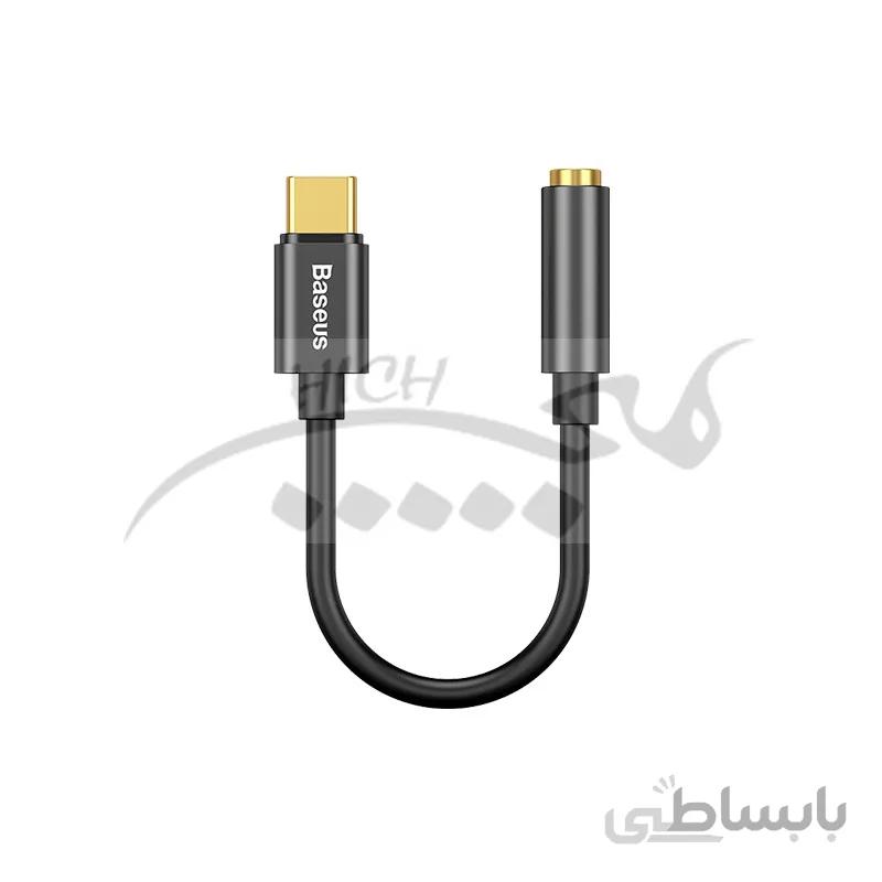 کابل تبدیل پورت تایپ سی به پورت AUX بیسوس Baseus Type-C To 3.5mm Adapter